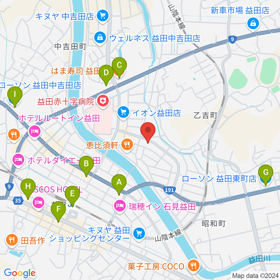 サウンド・パレット周辺のコンビニエンスストア一覧地図