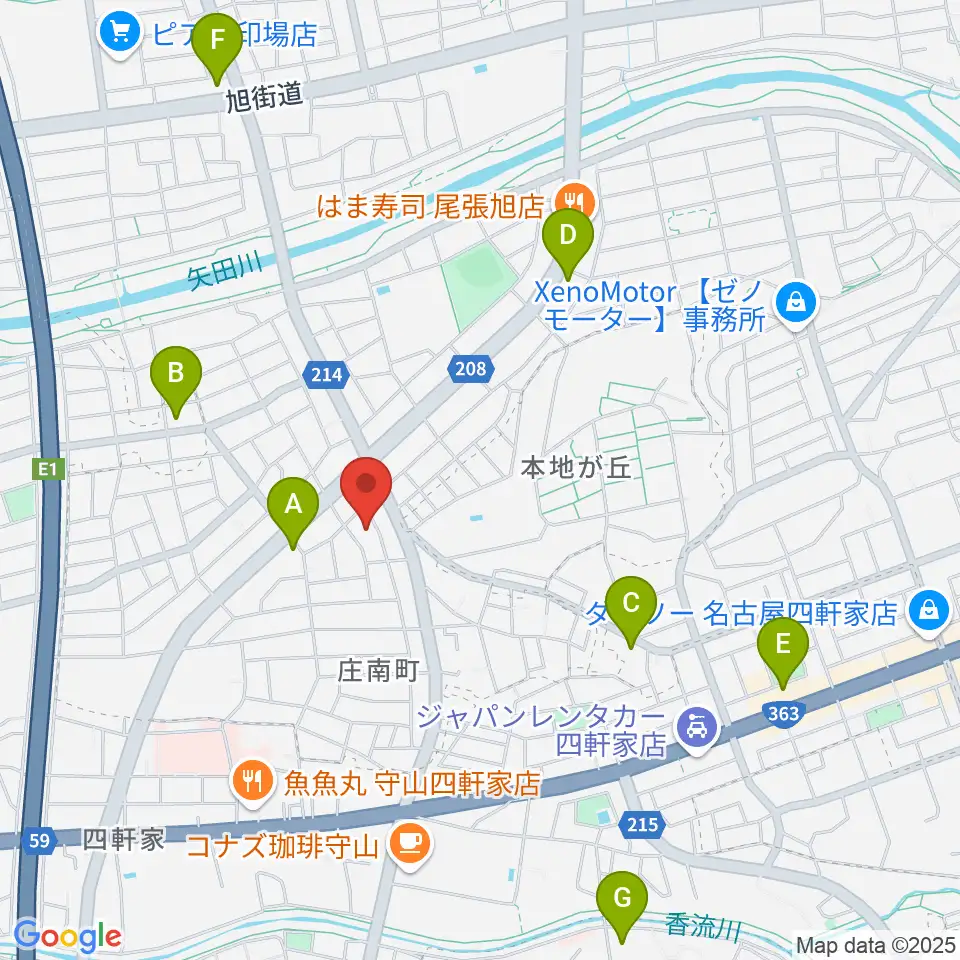 岩本ケース周辺のコンビニエンスストア一覧地図