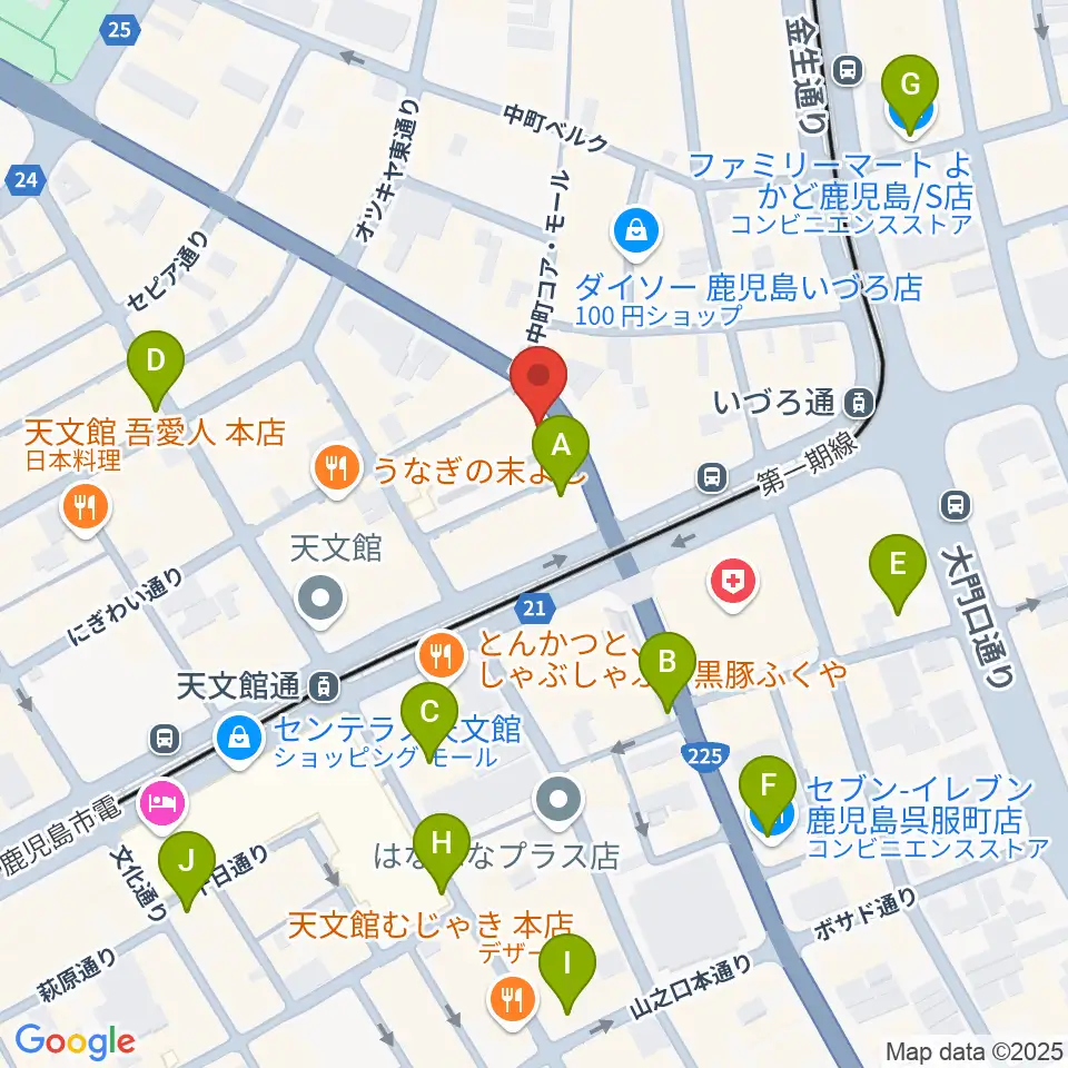 十字屋クロス周辺のコンビニエンスストア一覧地図