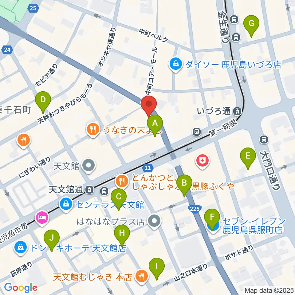 十字屋クロス周辺のコンビニエンスストア一覧地図