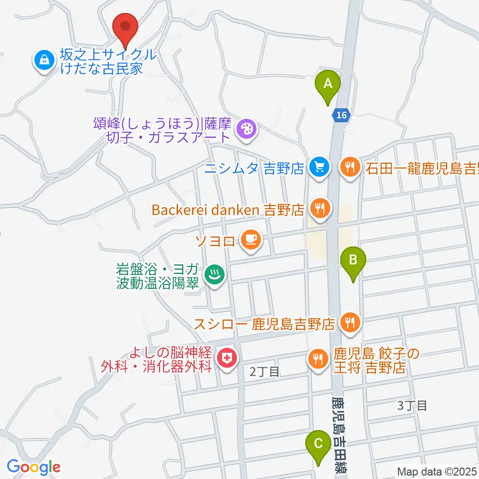 鹿児島ピアノ配送センター周辺のコンビニエンスストア一覧地図