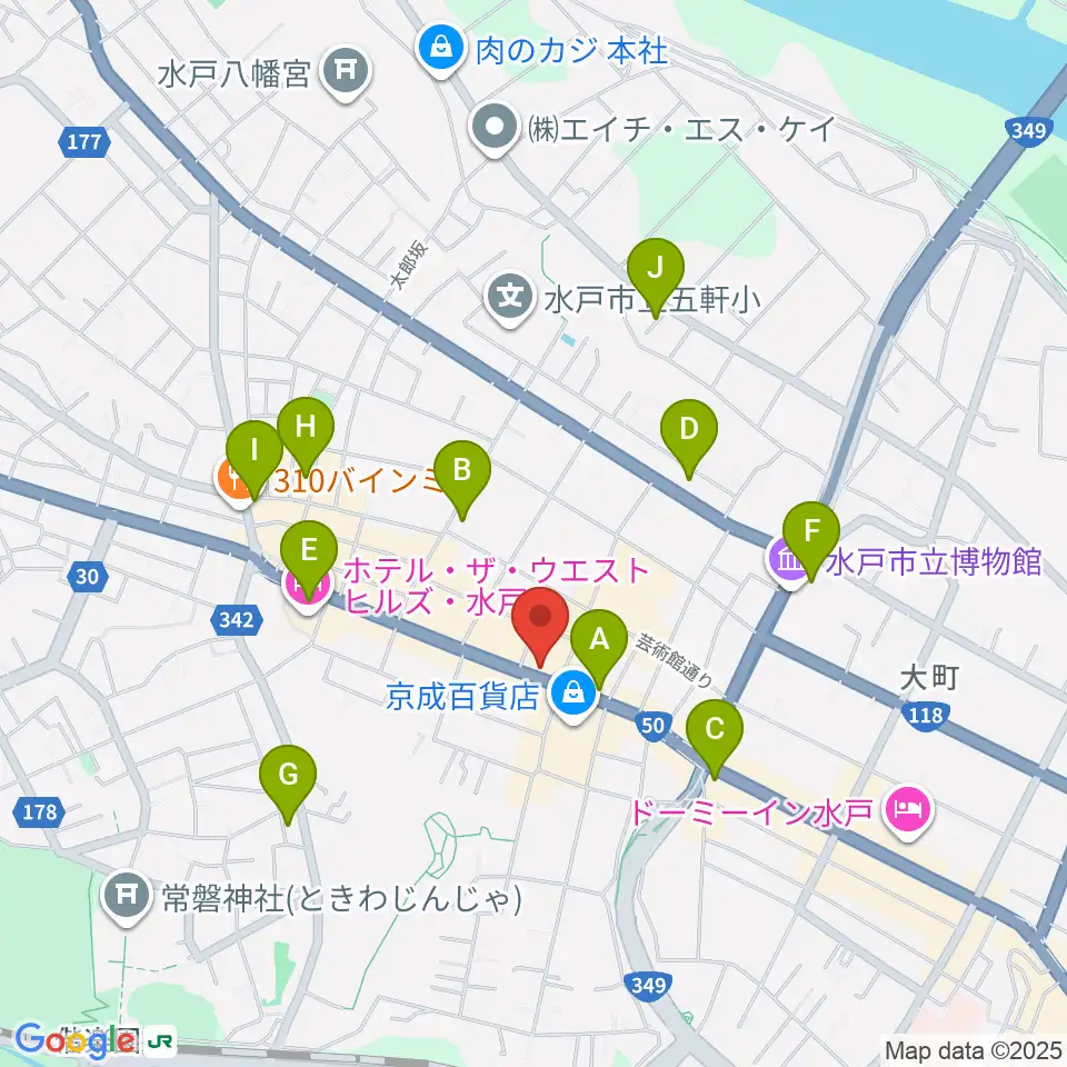 かわまた楽器店周辺のコンビニエンスストア一覧地図