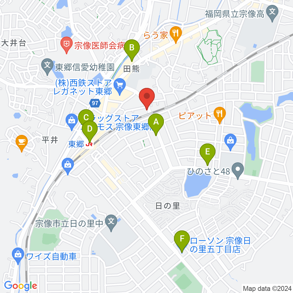 河島楽器店周辺のコンビニエンスストア一覧地図