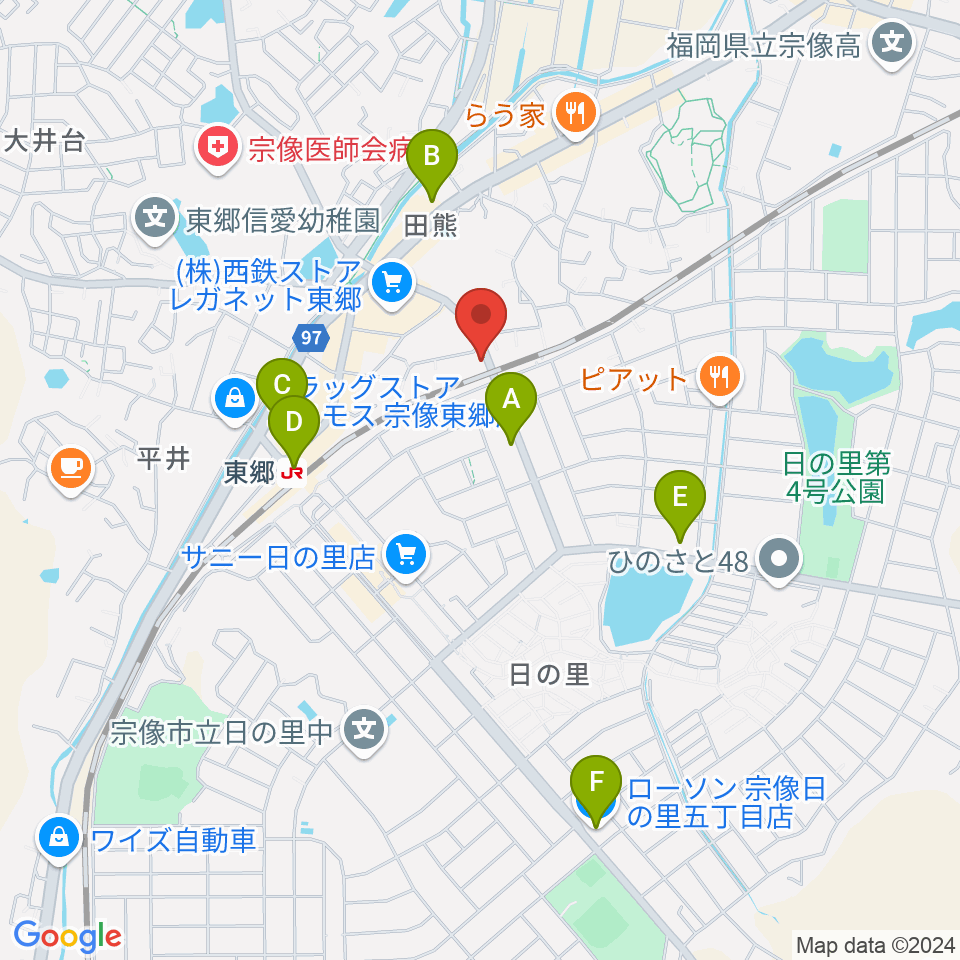 河島楽器店周辺のコンビニエンスストア一覧地図