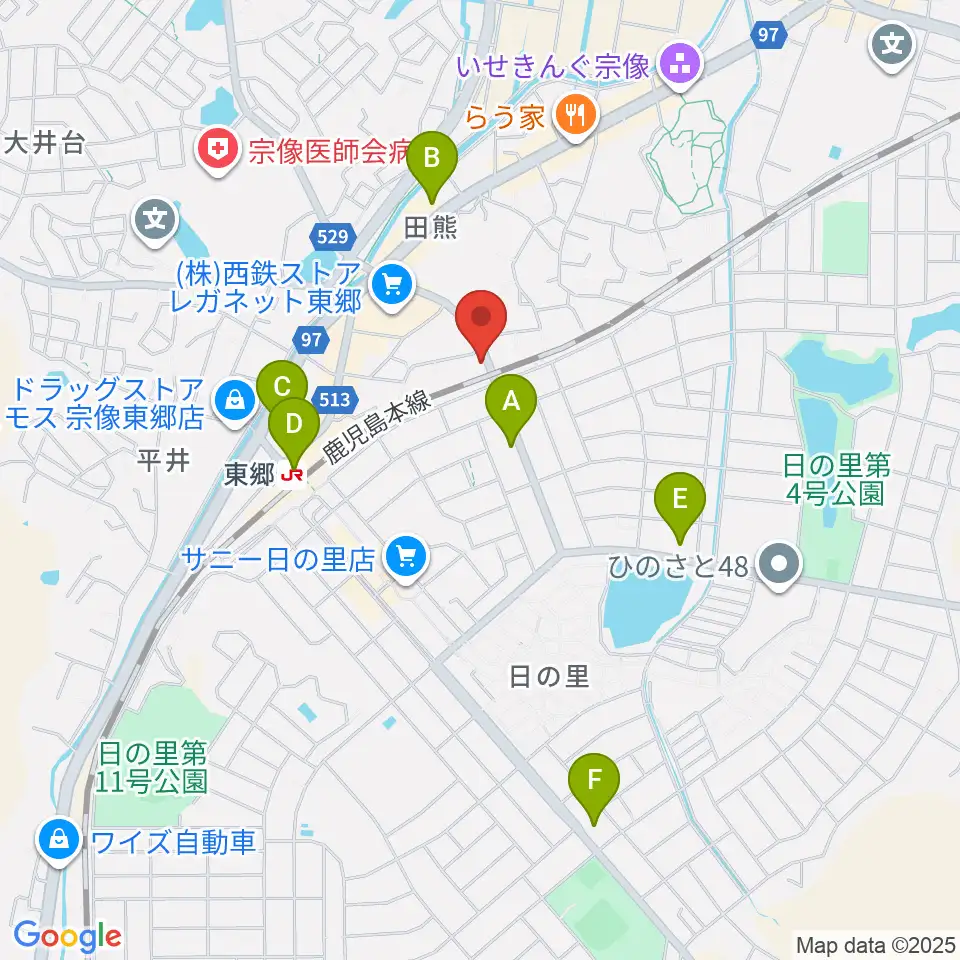 河島楽器店周辺のコンビニエンスストア一覧地図