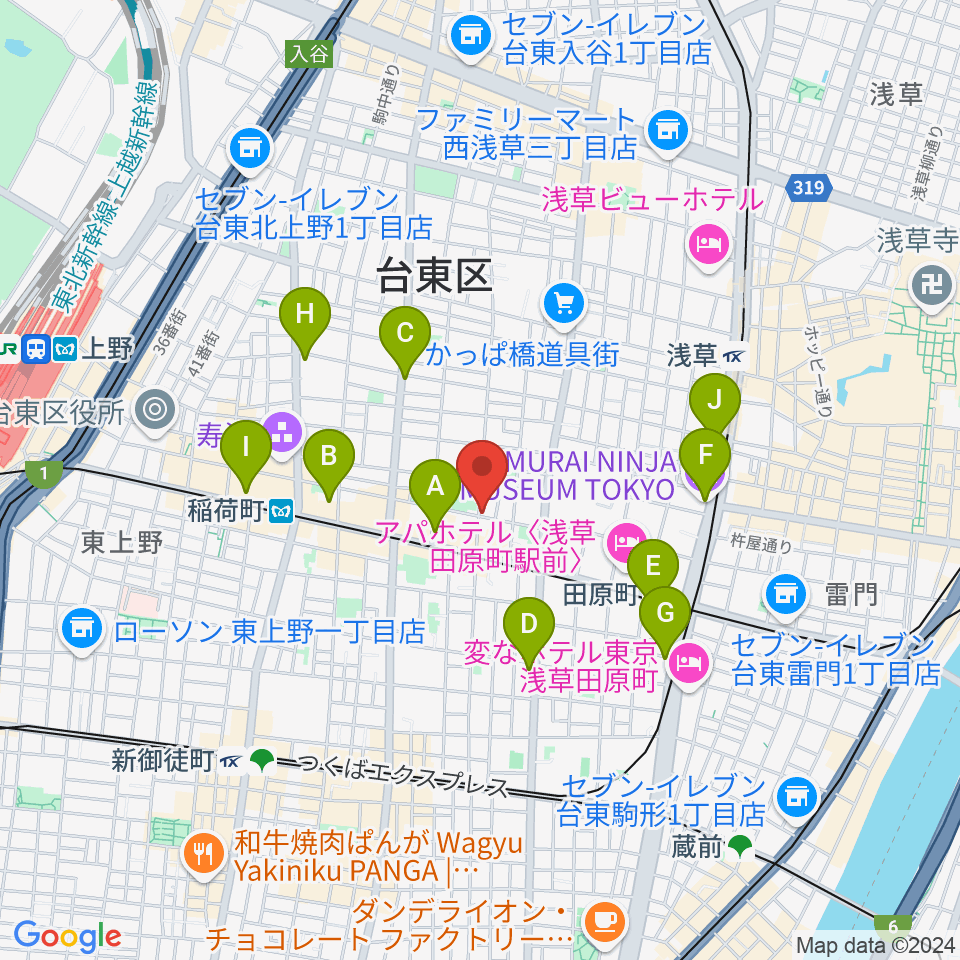 KIWAYAウクレレ周辺のコンビニエンスストア一覧地図