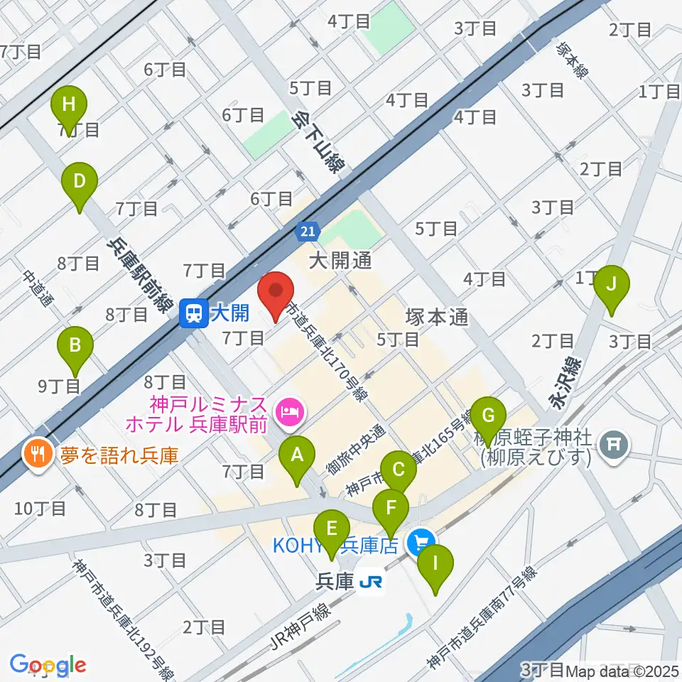 三宅バイオリン工房周辺のコンビニエンスストア一覧地図