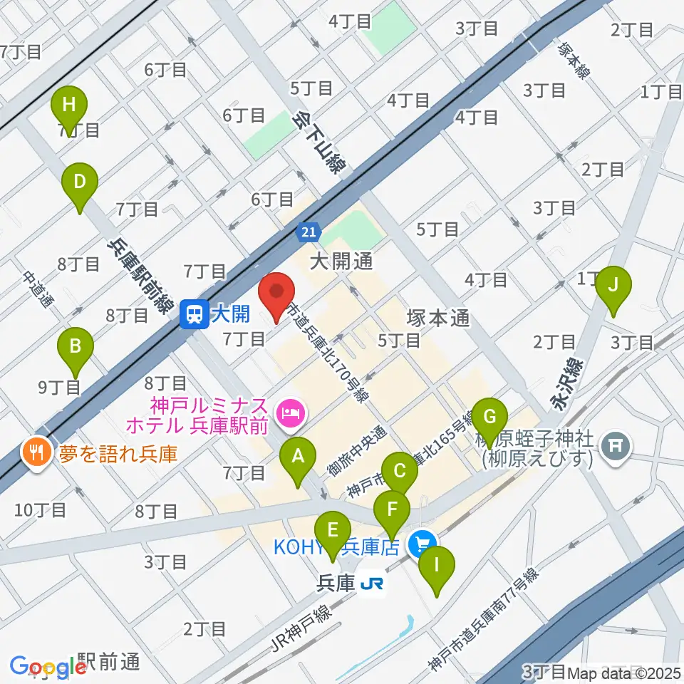 三宅バイオリン工房周辺のコンビニエンスストア一覧地図