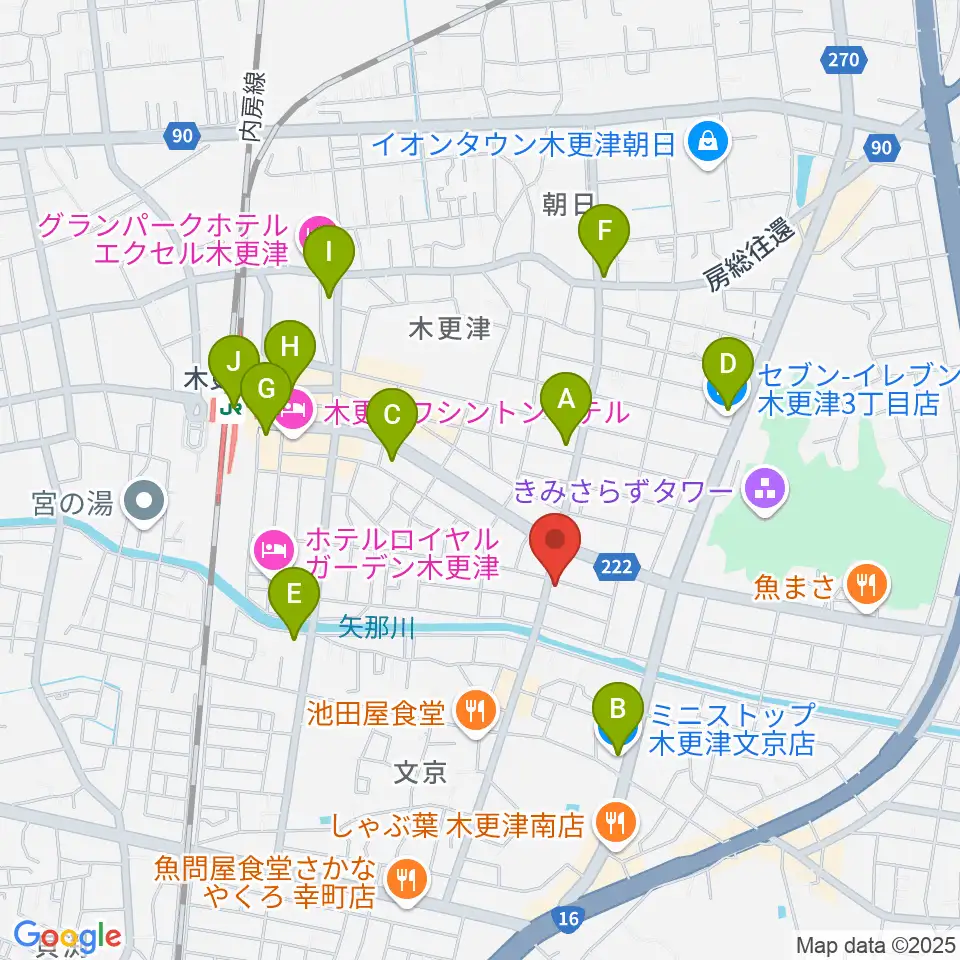 コンドー楽器 本店ショールーム周辺のコンビニエンスストア一覧地図