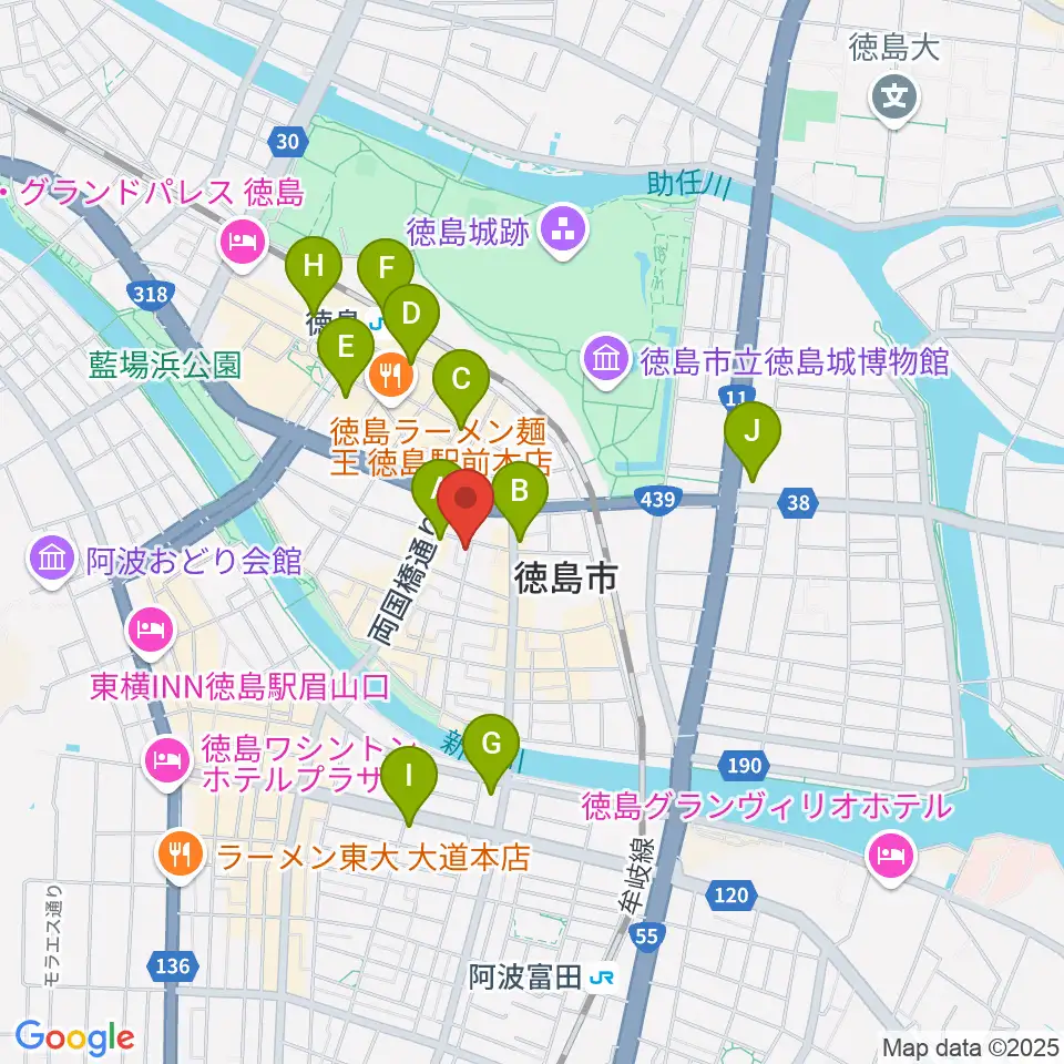黒崎楽器本店周辺のコンビニエンスストア一覧地図