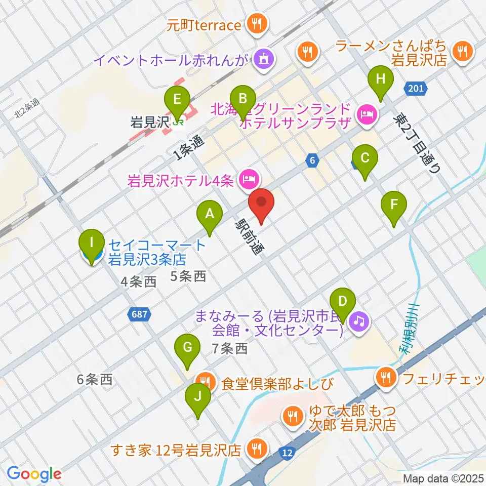 北海道教育楽器 ミュージックショップバンバン周辺のコンビニエンスストア一覧地図