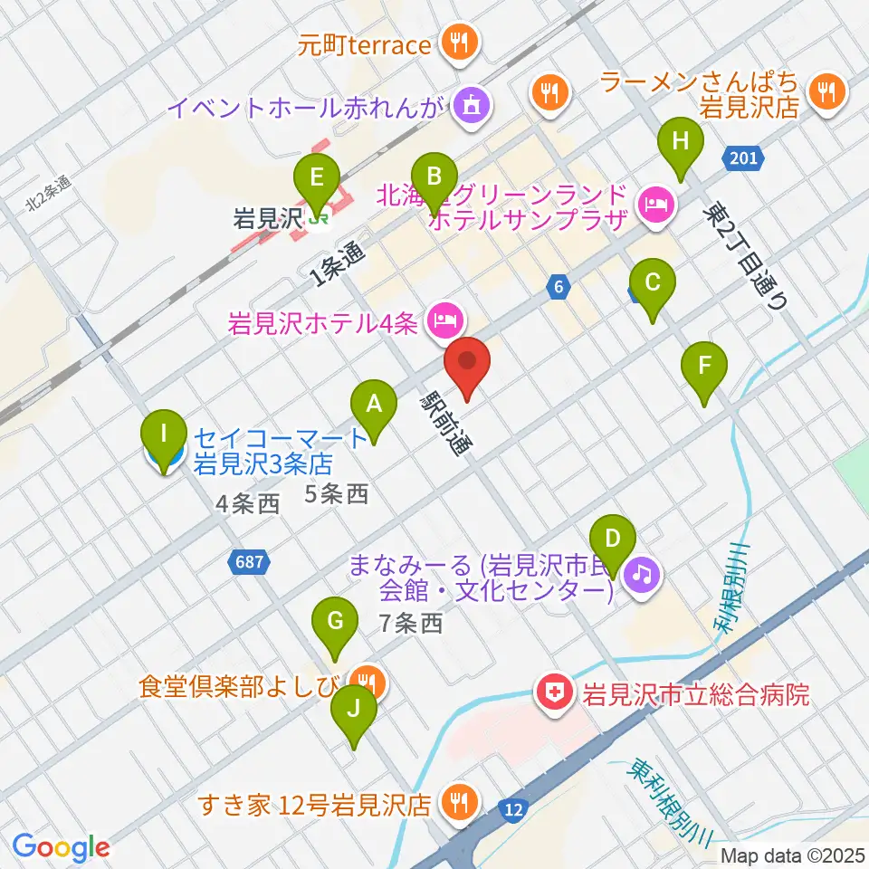 北海道教育楽器 ミュージックショップバンバン周辺のコンビニエンスストア一覧地図