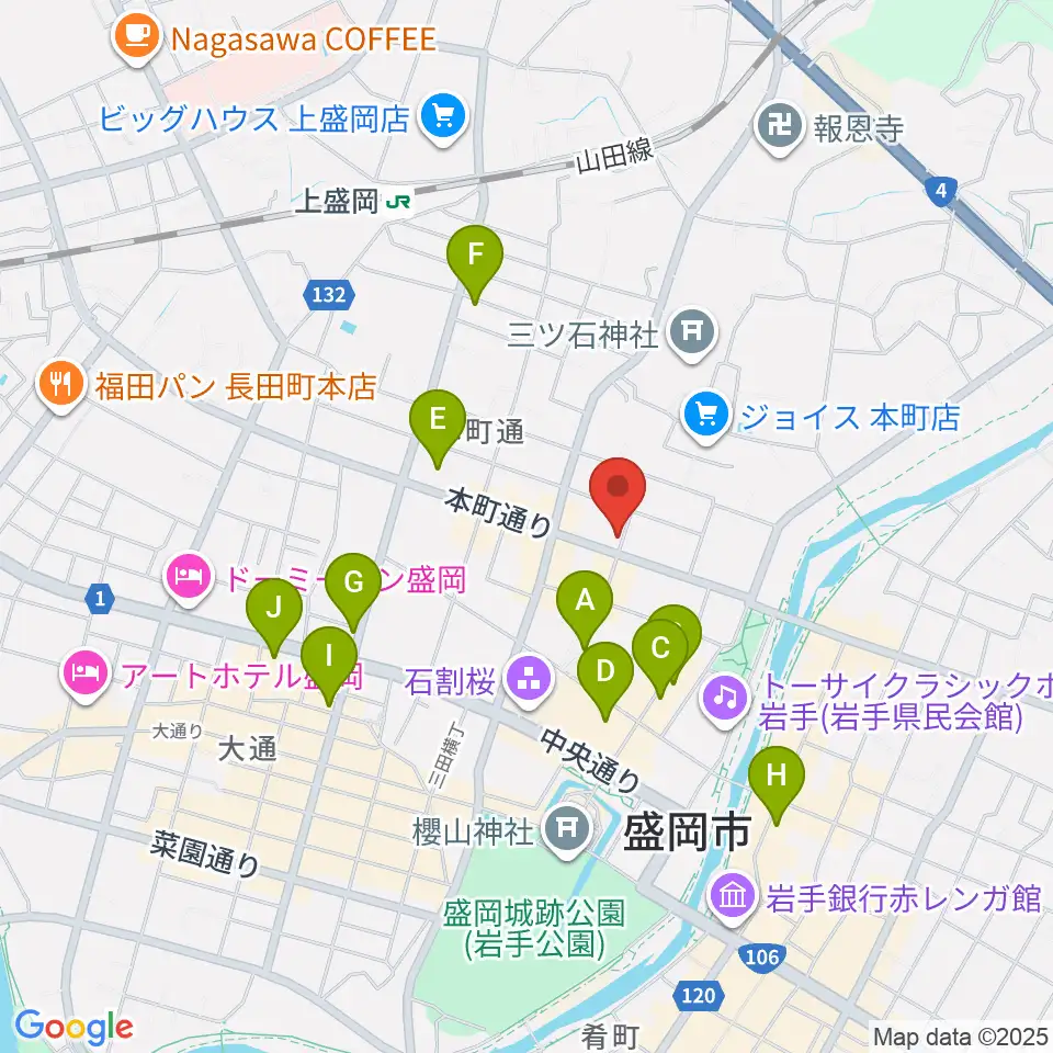 松本伸弦楽器工房周辺のコンビニエンスストア一覧地図