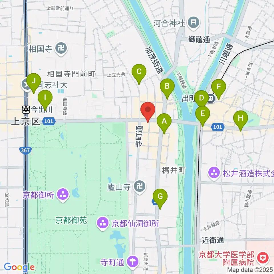 マツヲ楽器周辺のコンビニエンスストア一覧地図
