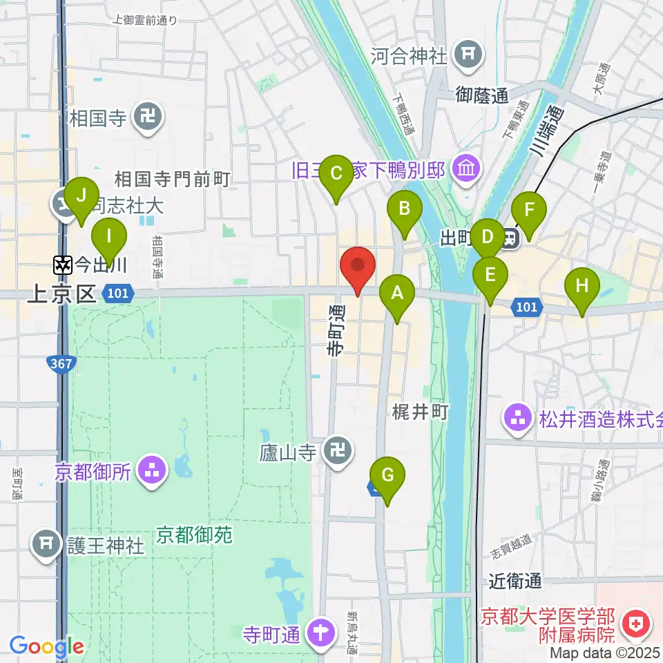 マツヲ楽器周辺のコンビニエンスストア一覧地図