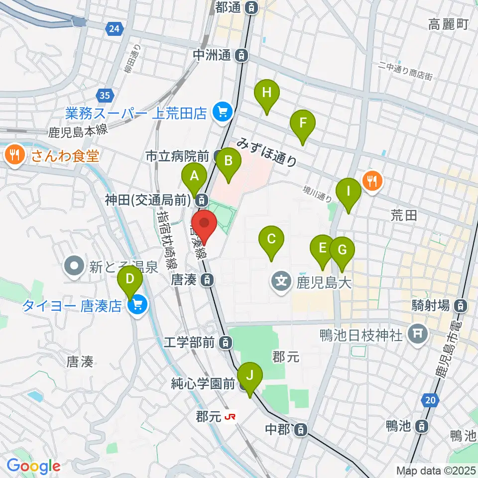 松田ピアノ友社周辺のコンビニエンスストア一覧地図