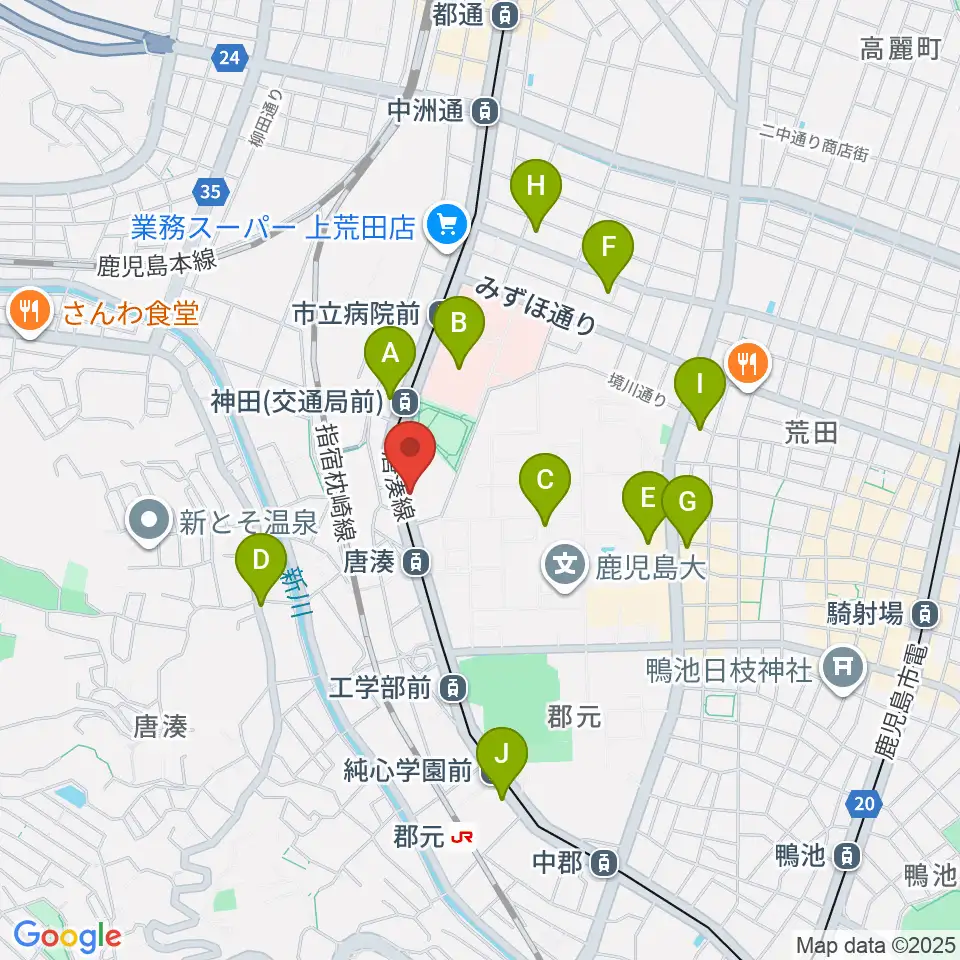 松田ピアノ友社周辺のコンビニエンスストア一覧地図