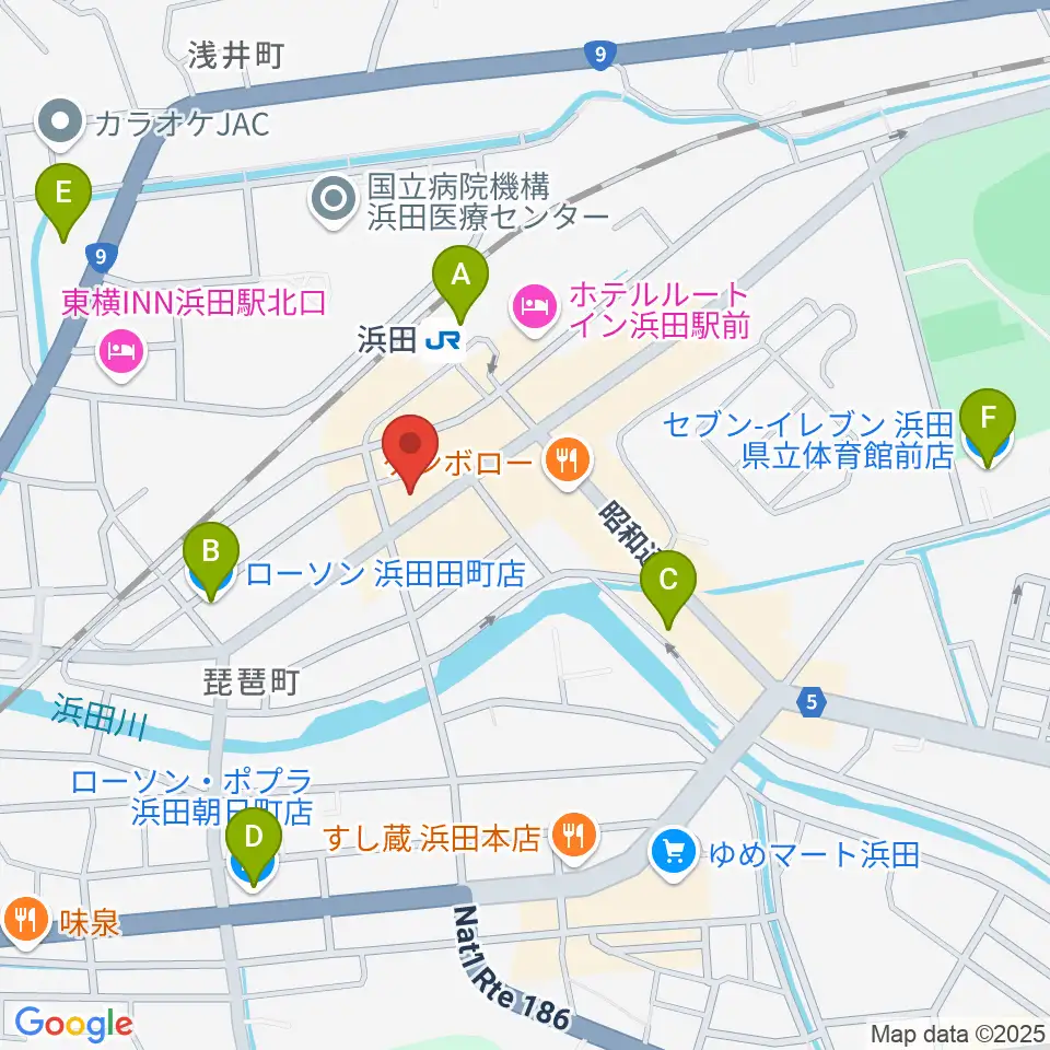みずほ楽器周辺のコンビニエンスストア一覧地図
