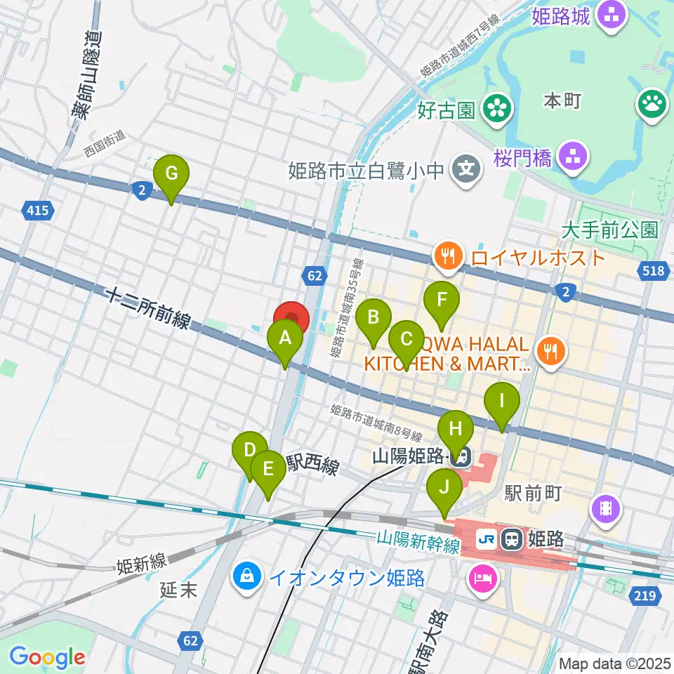 エムズサウンドギターショップ周辺のコンビニエンスストア一覧地図