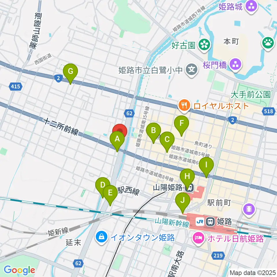 エムズサウンドギターショップ周辺のコンビニエンスストア一覧地図