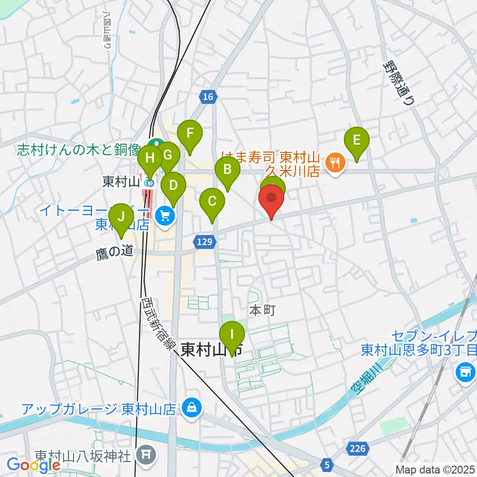 ムラコシ楽器店周辺のコンビニエンスストア一覧地図