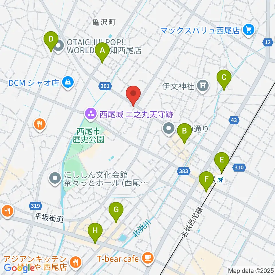 中善楽器周辺のコンビニエンスストア一覧地図