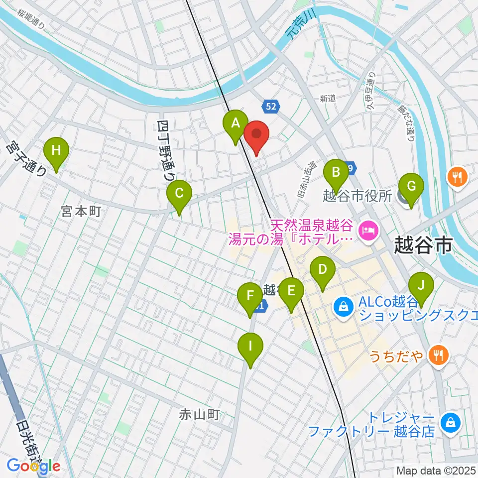 ネギシ楽器周辺のコンビニエンスストア一覧地図
