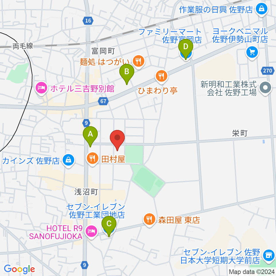 オンダ楽器周辺のコンビニエンスストア一覧地図