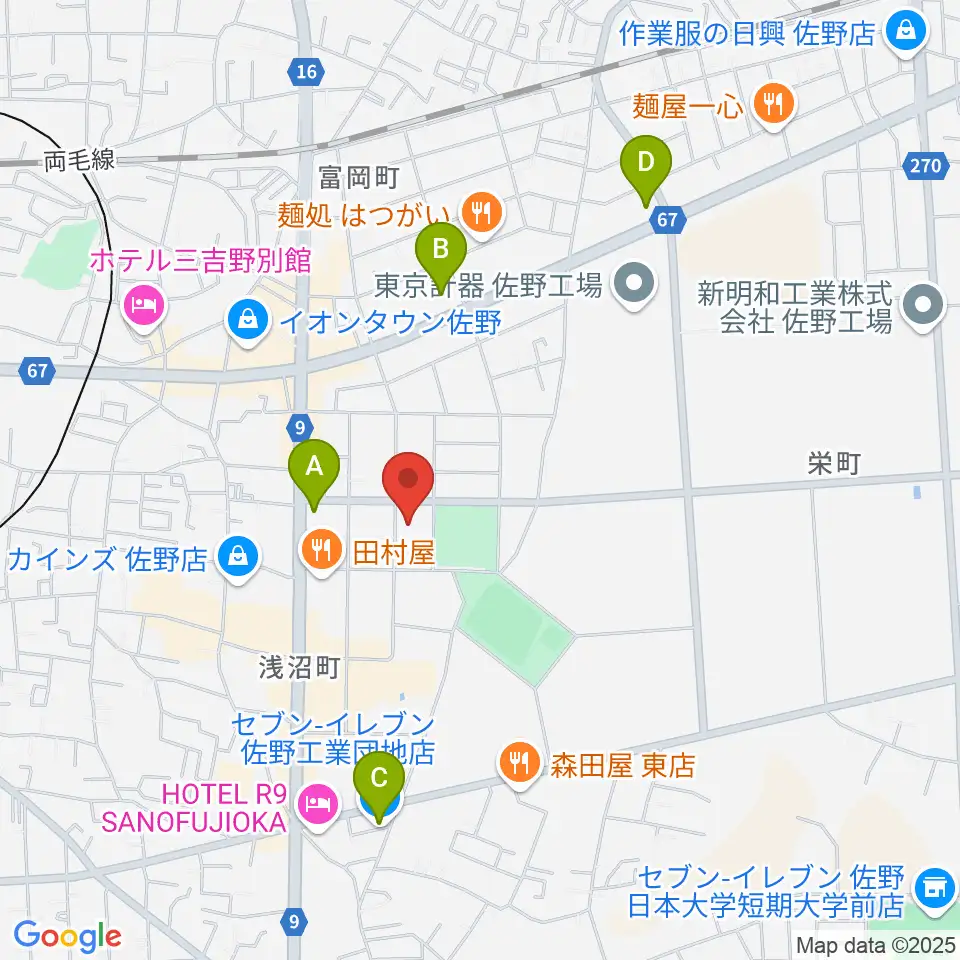オンダ楽器周辺のコンビニエンスストア一覧地図