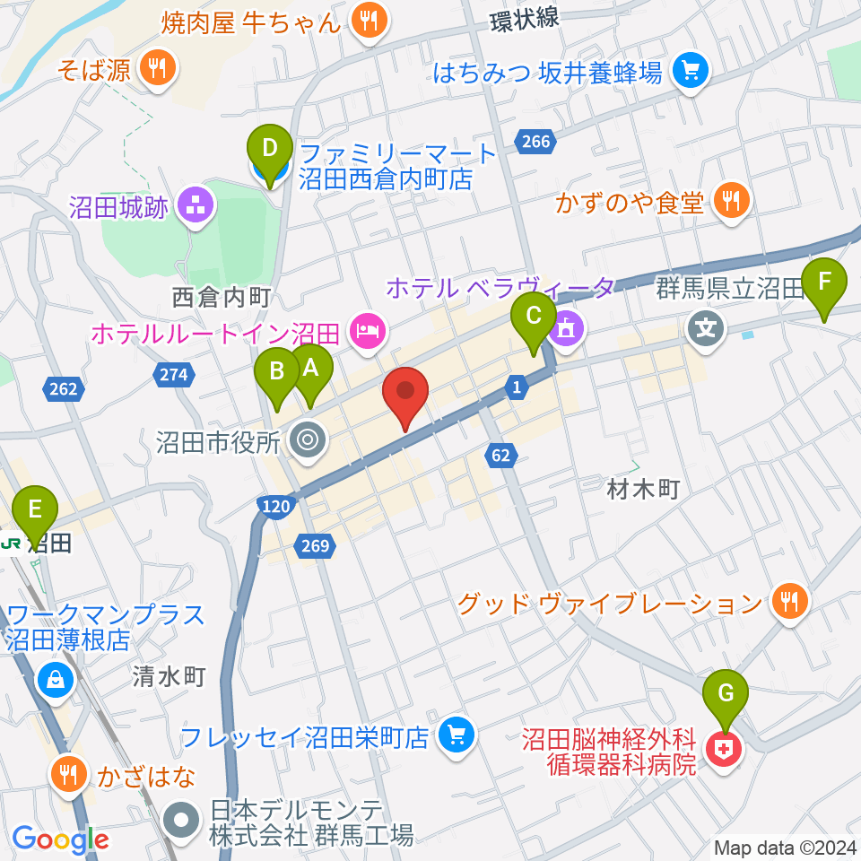 小池楽器店周辺のコンビニエンスストア一覧地図