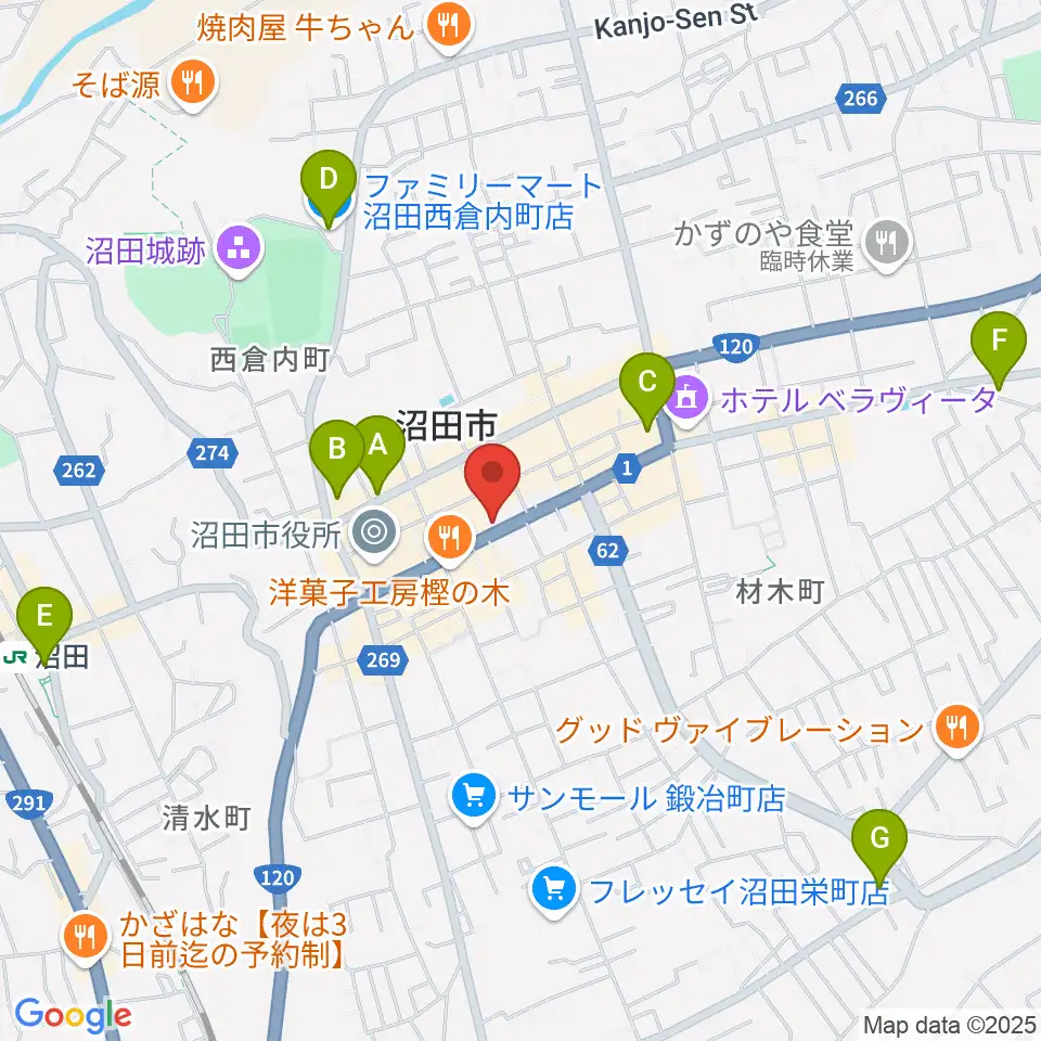 小池楽器店周辺のコンビニエンスストア一覧地図