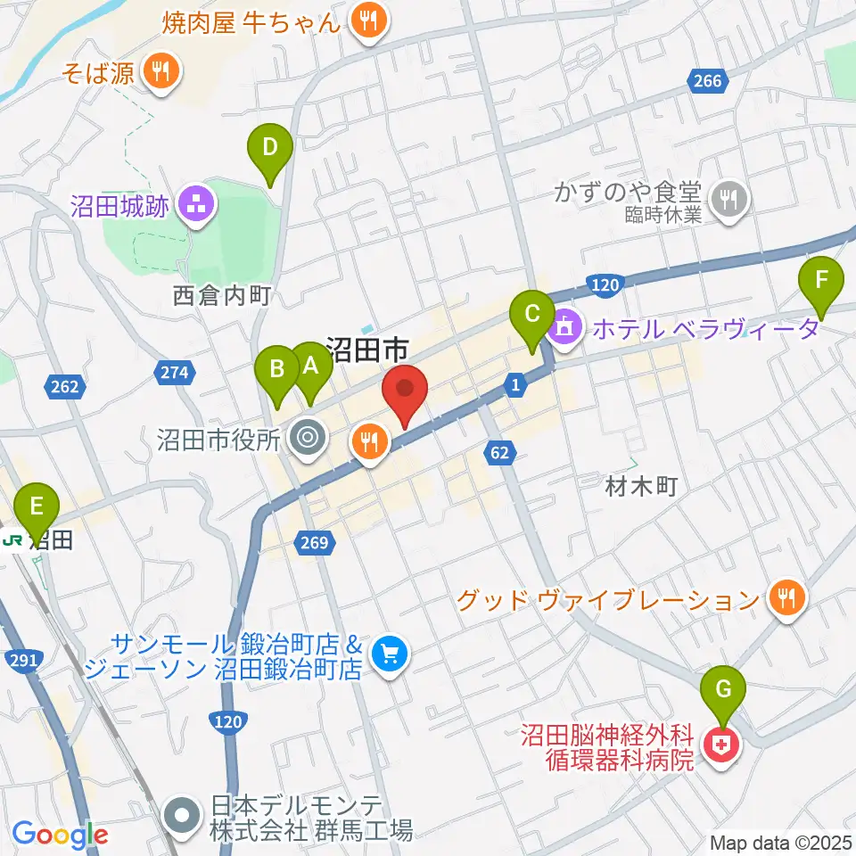 小池楽器店周辺のコンビニエンスストア一覧地図