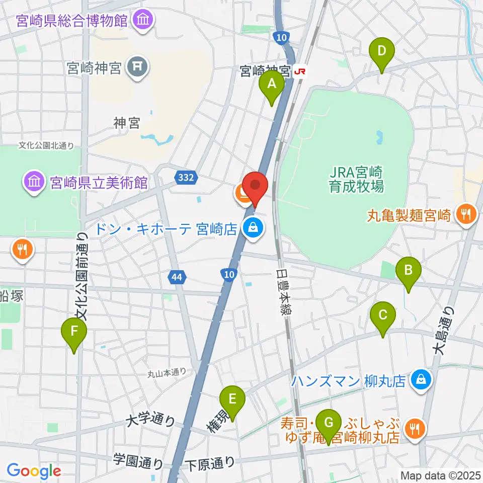 ピアノバンク周辺のコンビニエンスストア一覧地図