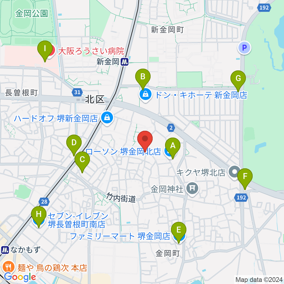 TSCカスタムショップ周辺のコンビニエンスストア一覧地図