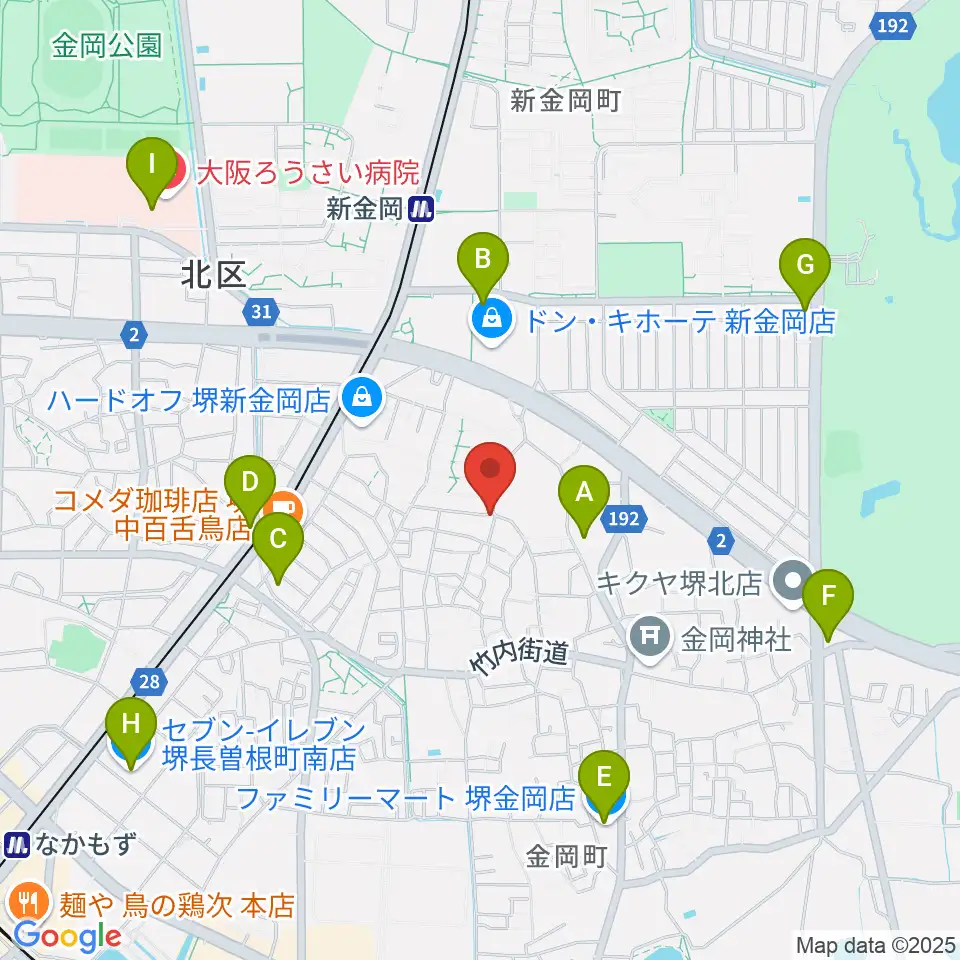 TSCカスタムショップ周辺のコンビニエンスストア一覧地図