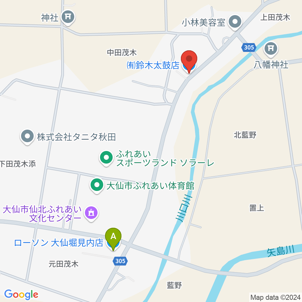 有限会社 鈴木太鼓店周辺のコンビニエンスストア一覧地図