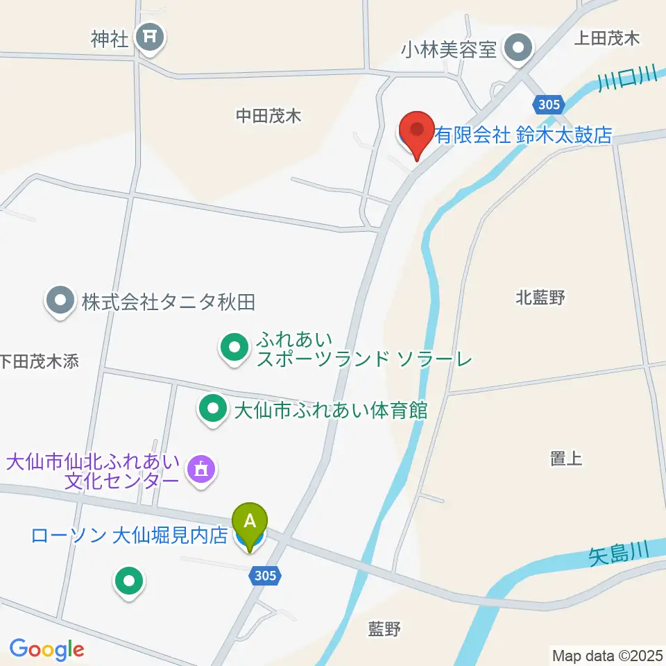 有限会社 鈴木太鼓店周辺のコンビニエンスストア一覧地図