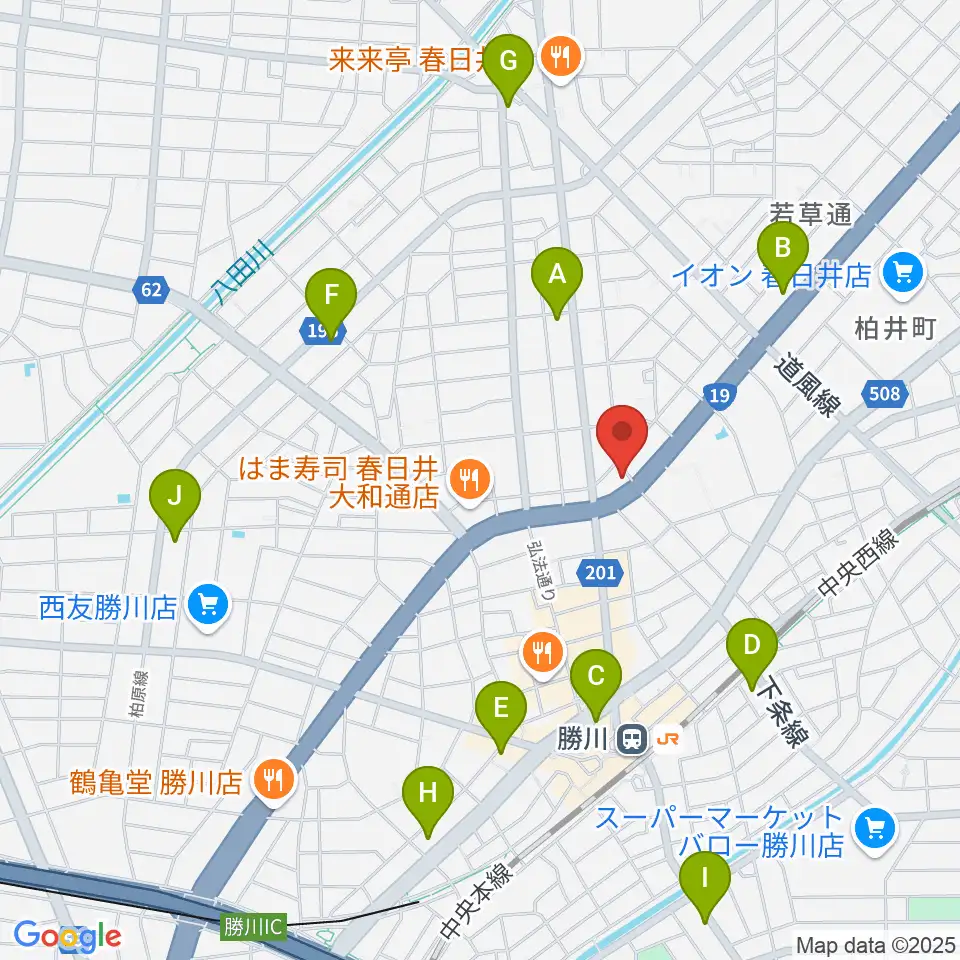 株式会社サカエ楽器周辺のコンビニエンスストア一覧地図