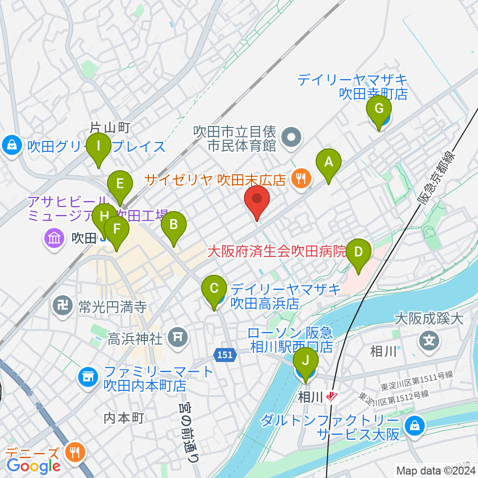 スクープ クリエイション ワークス周辺のコンビニエンスストア一覧地図