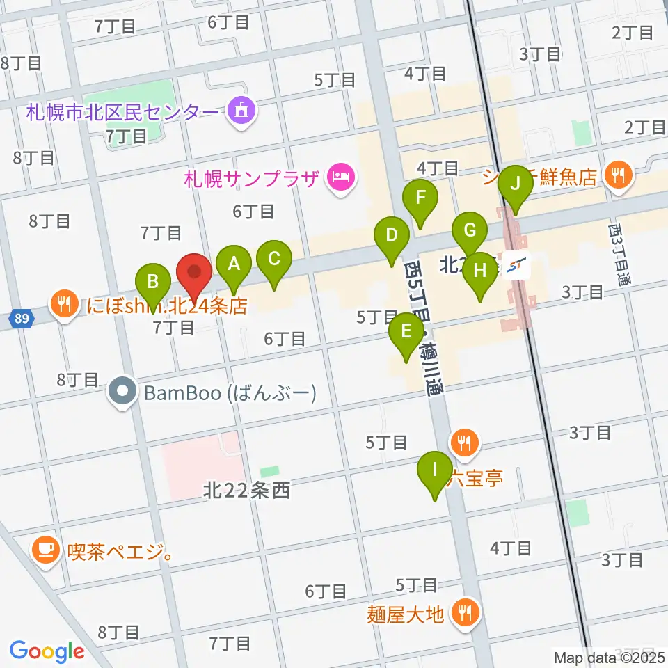 ジングル周辺のコンビニエンスストア一覧地図
