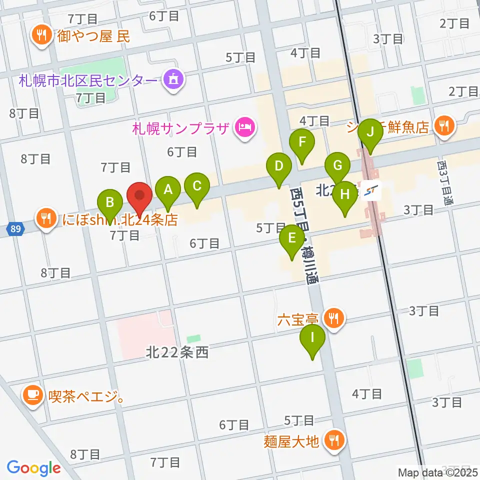 ジングル周辺のコンビニエンスストア一覧地図