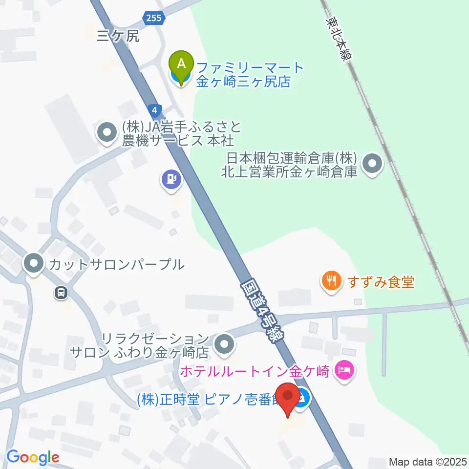 正時堂ピアノ壱番館周辺のコンビニエンスストア一覧地図