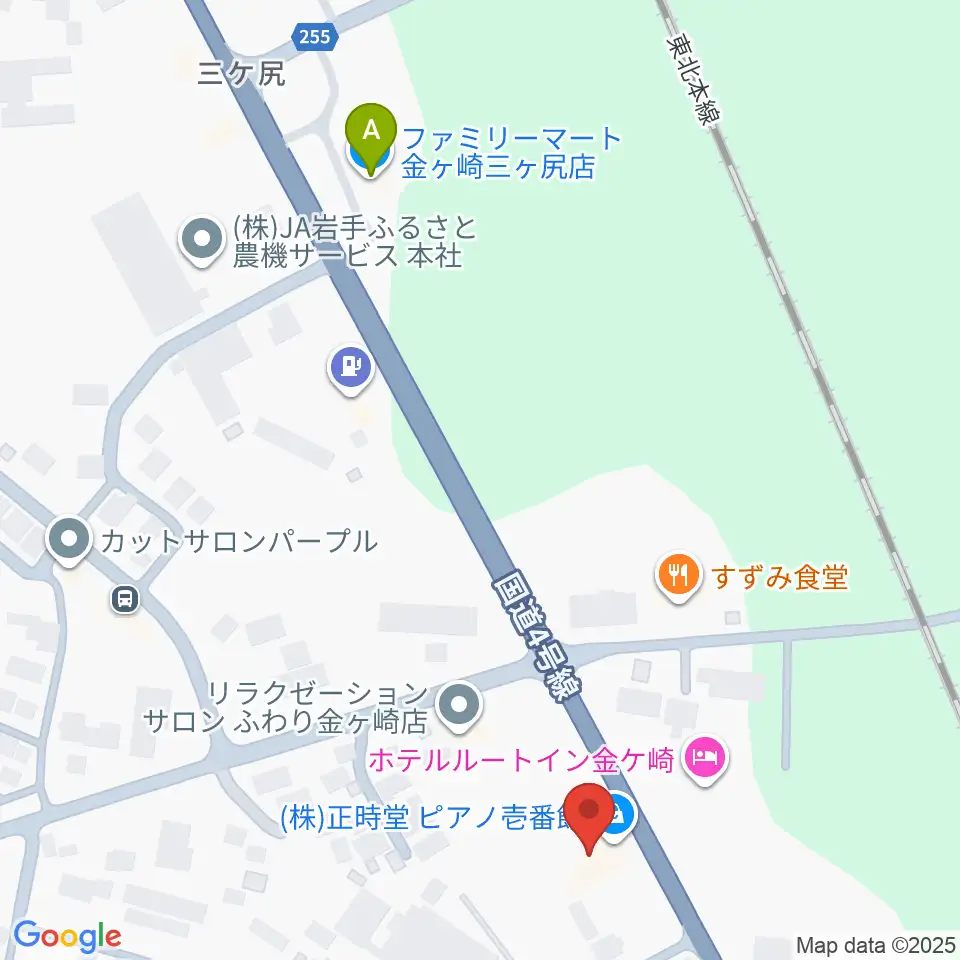 正時堂ピアノ壱番館周辺のコンビニエンスストア一覧地図