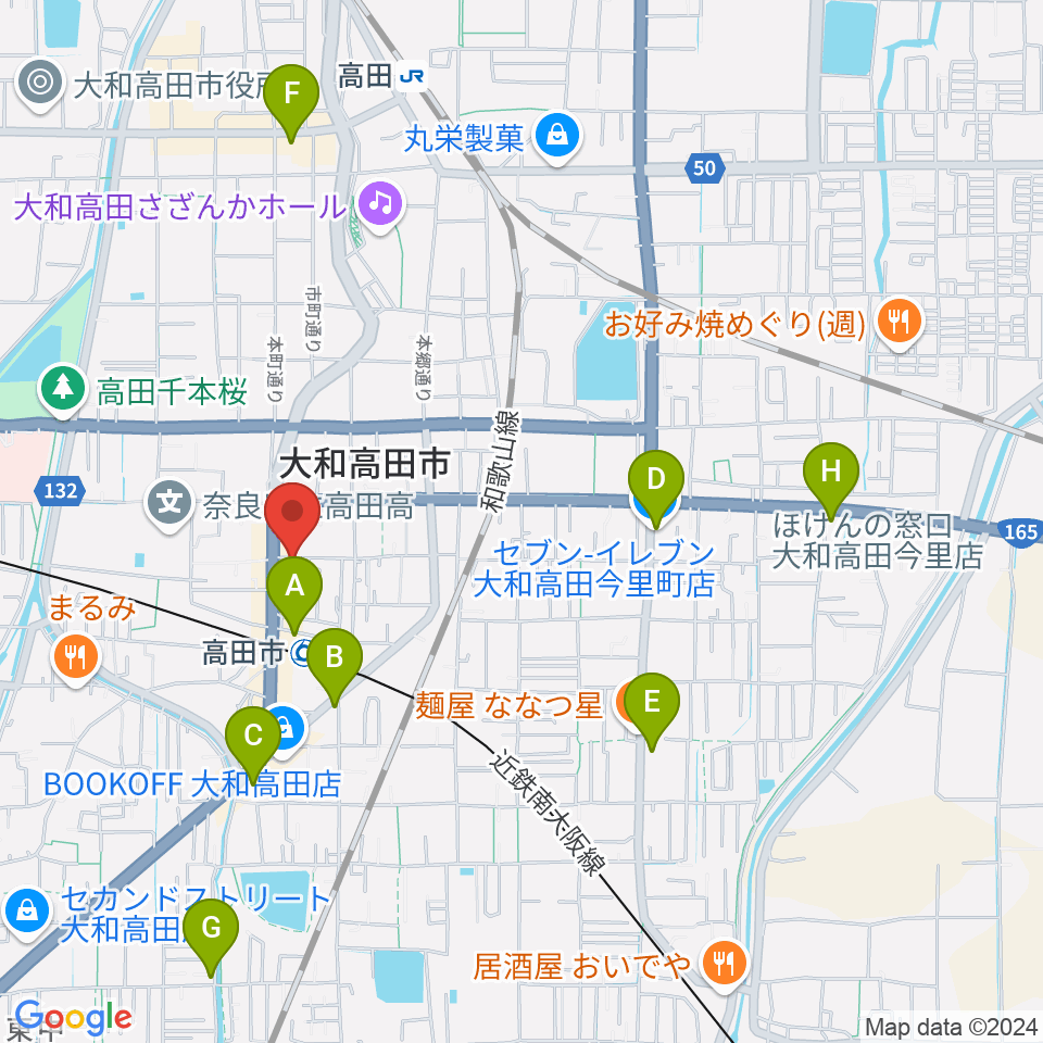 末吉楽器店周辺のコンビニエンスストア一覧地図