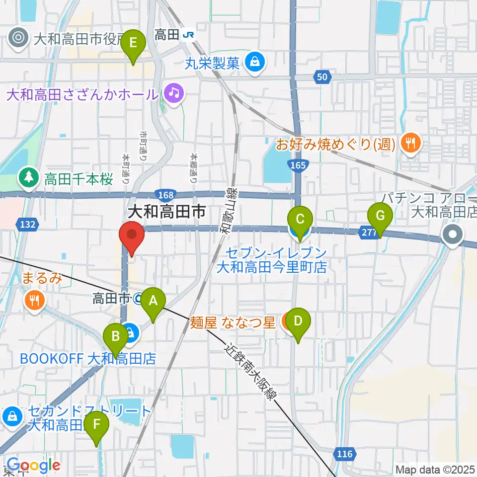 末吉楽器店周辺のコンビニエンスストア一覧地図