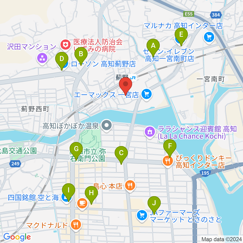 タチバナ楽器周辺のコンビニエンスストア一覧地図