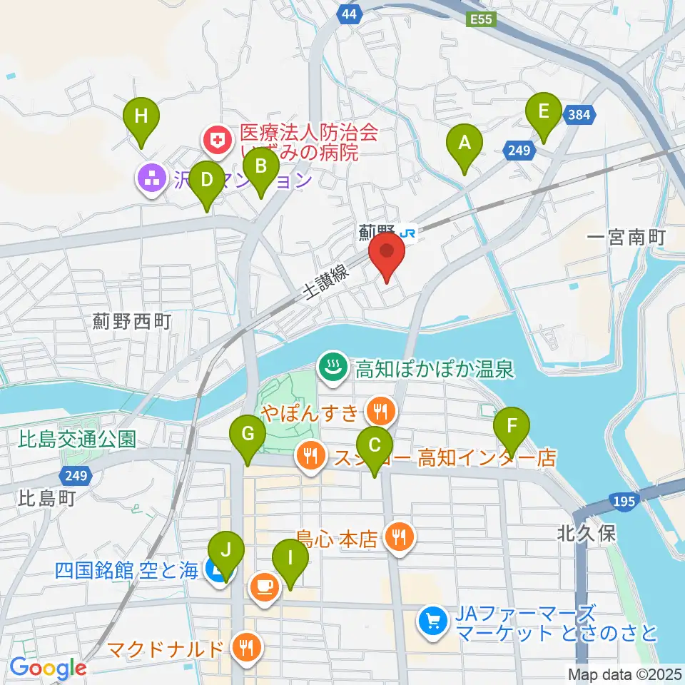 タチバナ楽器周辺のコンビニエンスストア一覧地図