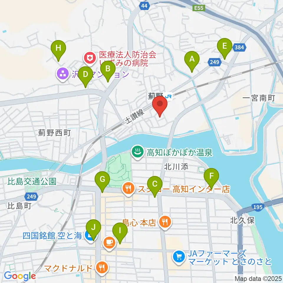 タチバナ楽器周辺のコンビニエンスストア一覧地図