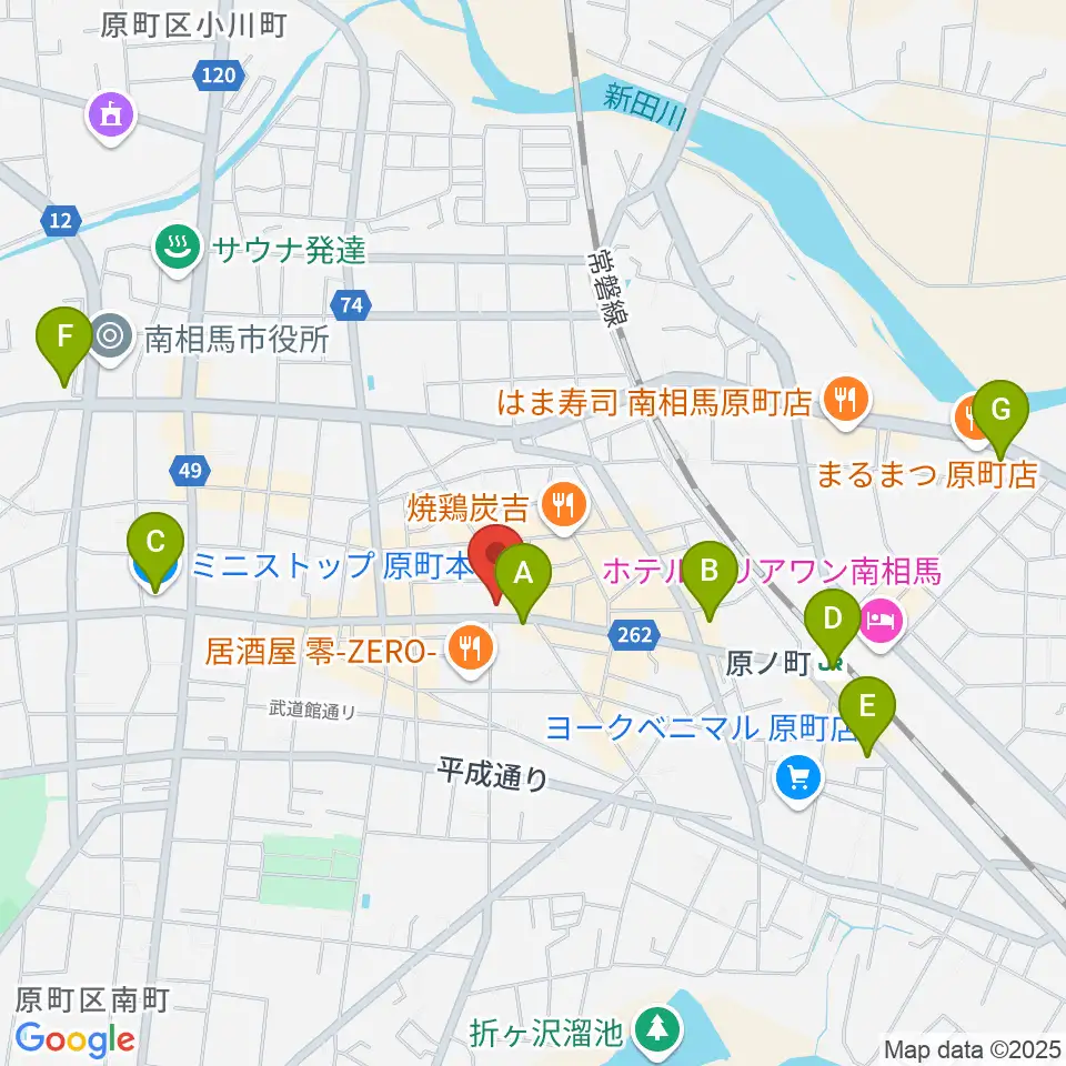 タカノ楽器周辺のコンビニエンスストア一覧地図