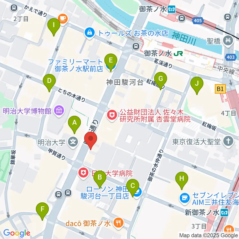 谷口楽器周辺のコンビニエンスストア一覧地図